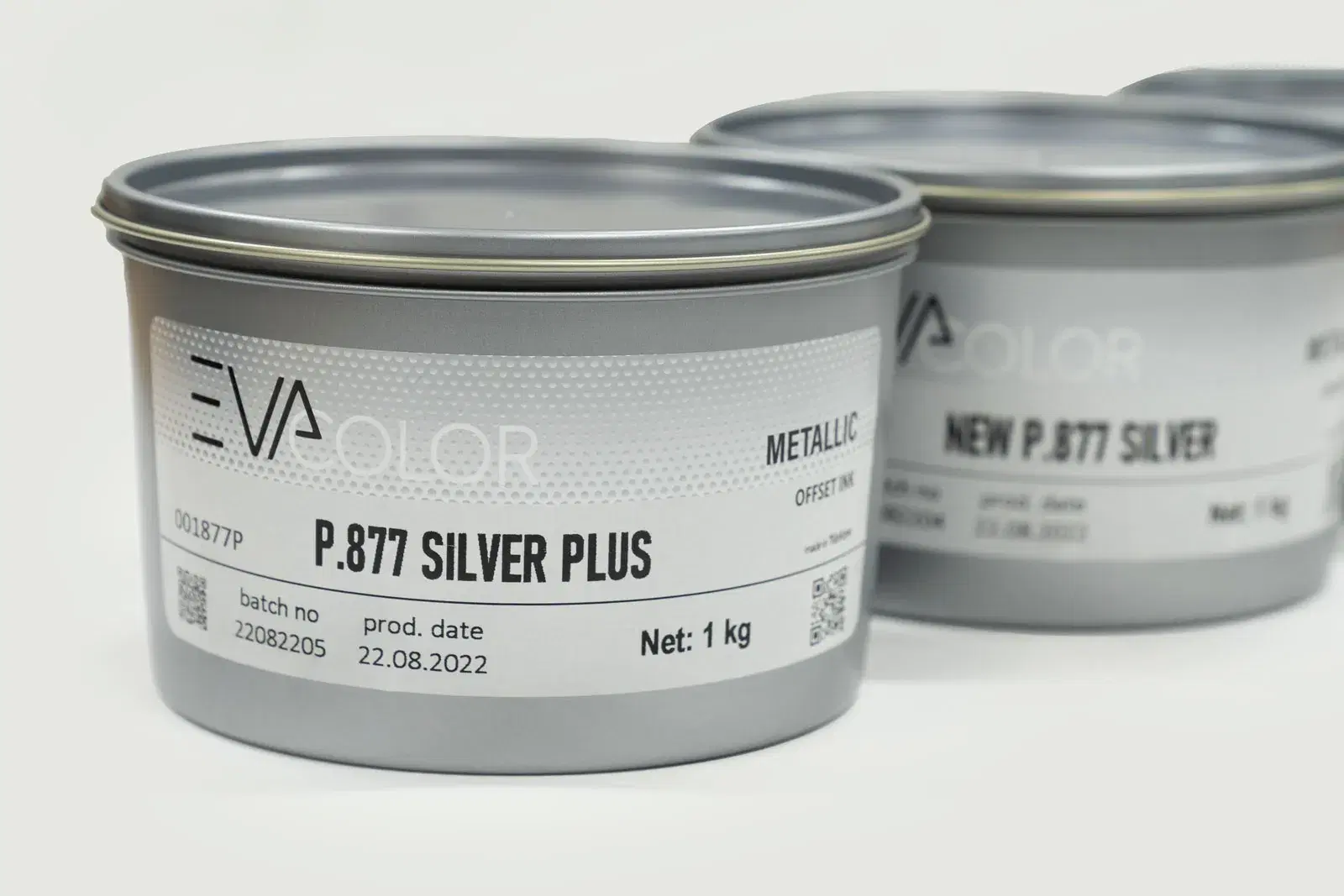 EVA COLOR P.877 Silver Plus silver metallic offset ink